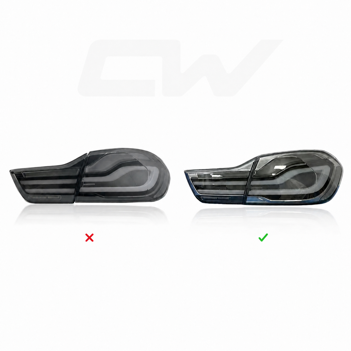 F82 M4 / F32 4 Series Clear LCI Style Taillights