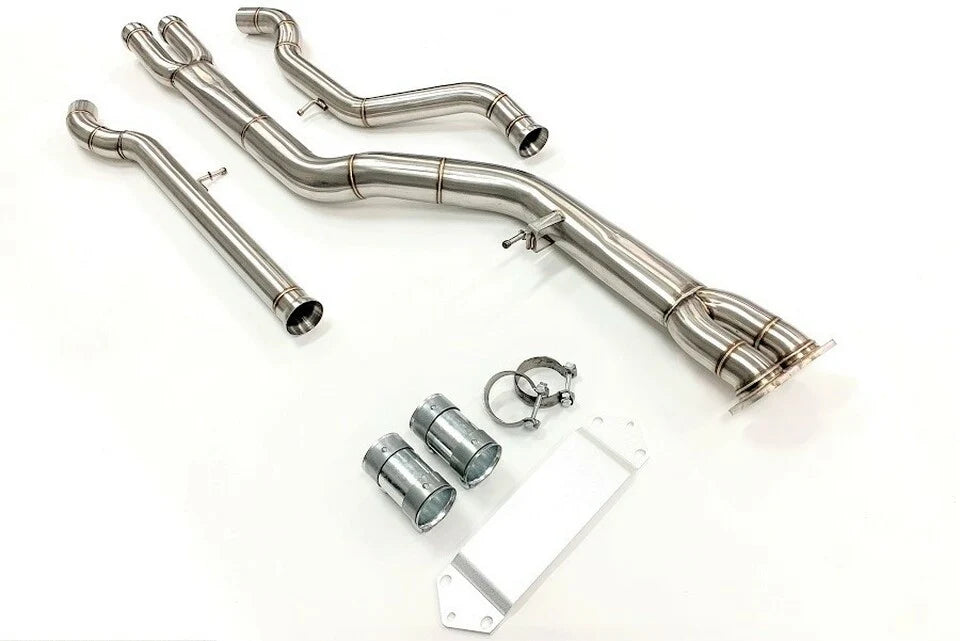 MAD S55 Single Midpipe (BRACE INCLUDED)