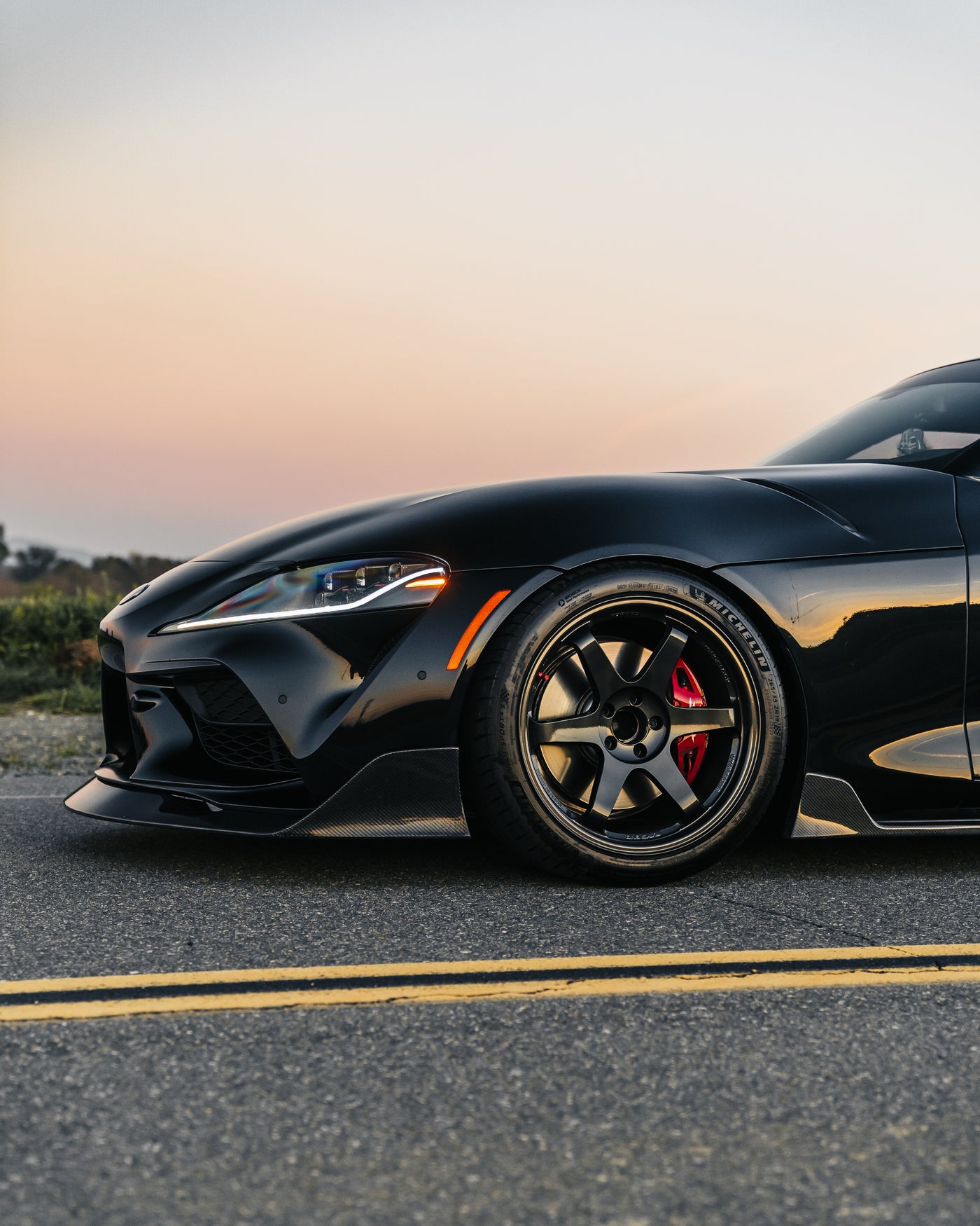 A90 Supra AG Style Carbon Fiber Front lip