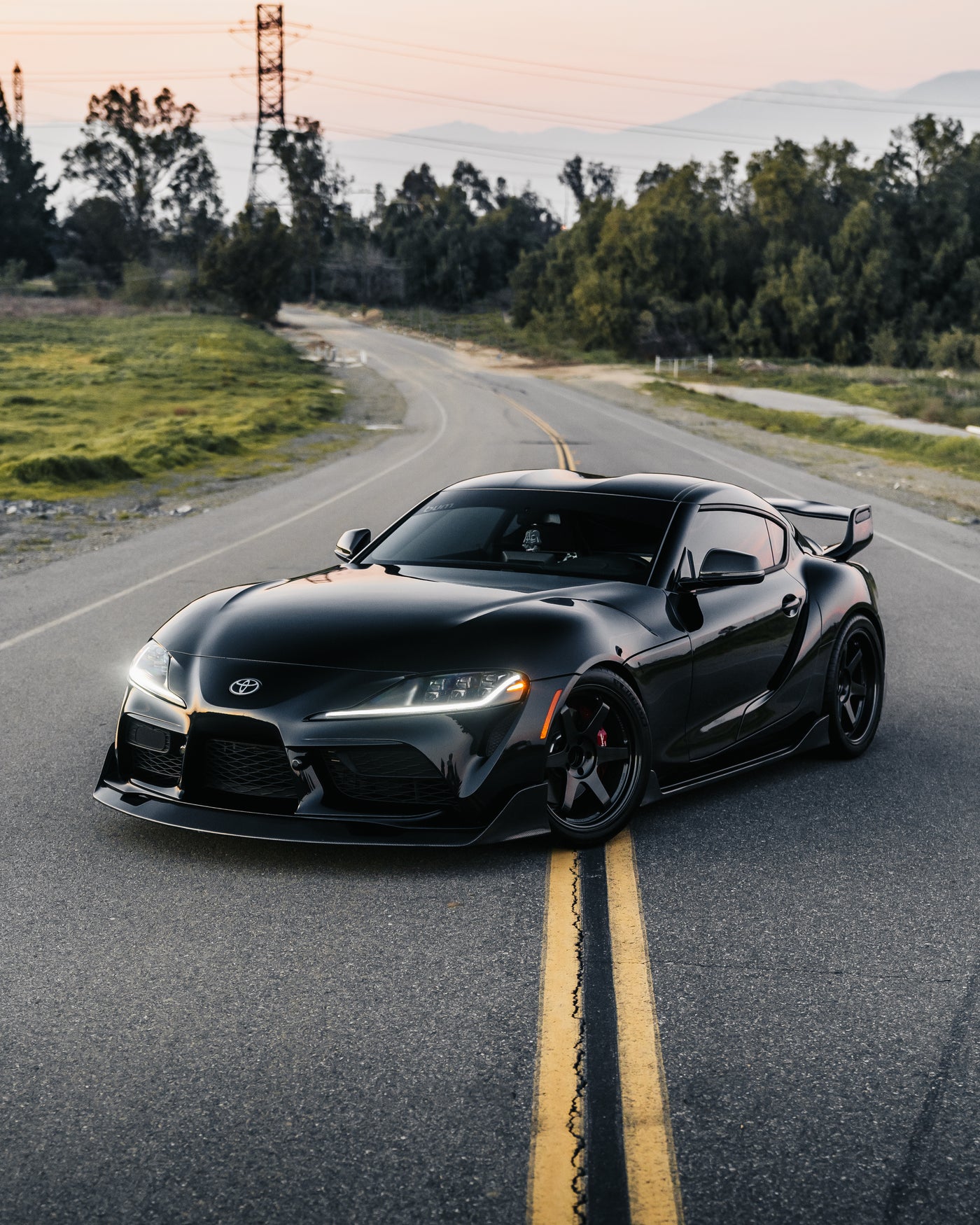 A90 Supra AG Style Carbon Fiber Front lip