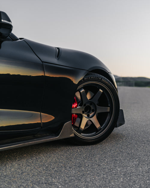 A90 Supra AG Style Carbon Fiber Skirt Extensions