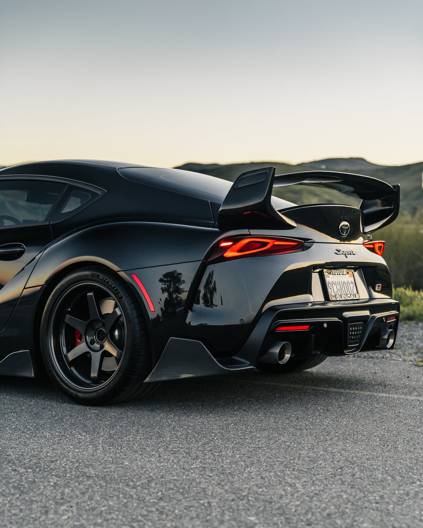 A90 Supra Carbon Fiber Rear Spats